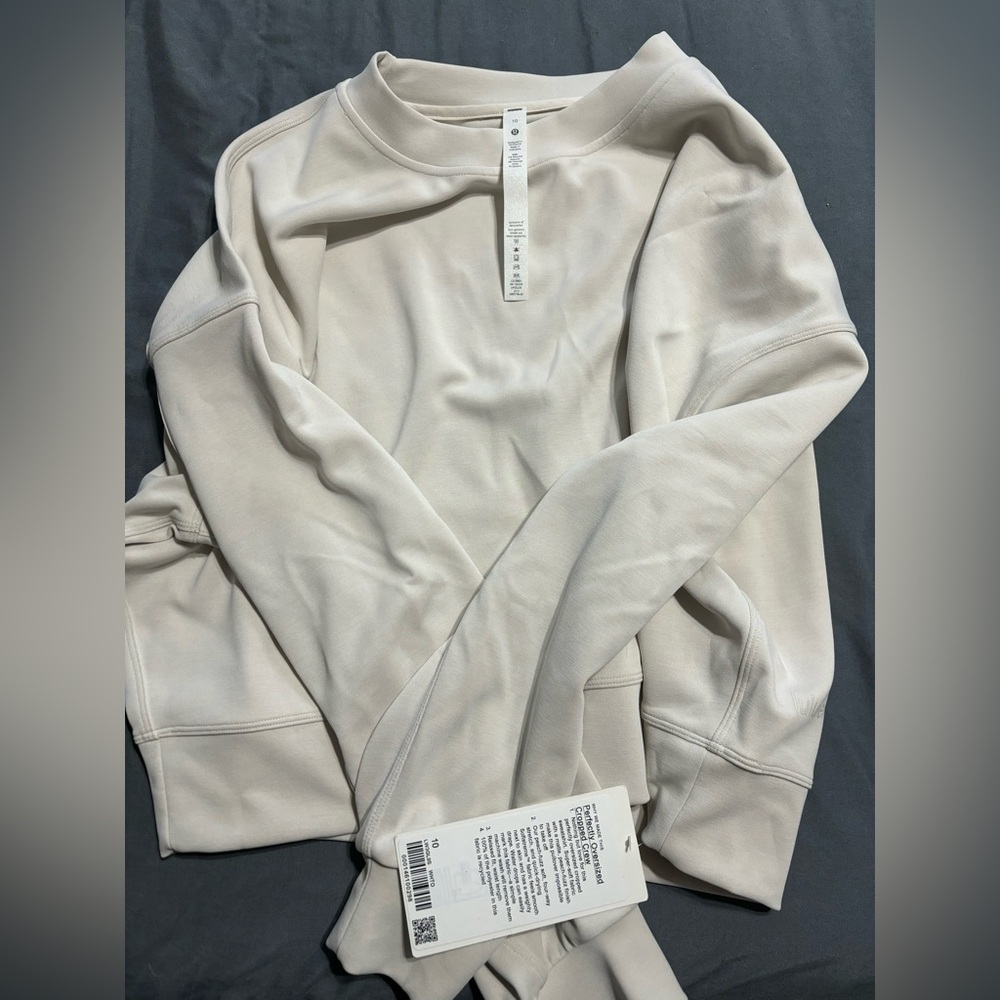 Lululemon Oversized Cropped Crew Sweatshirt - Picture 6 of 9